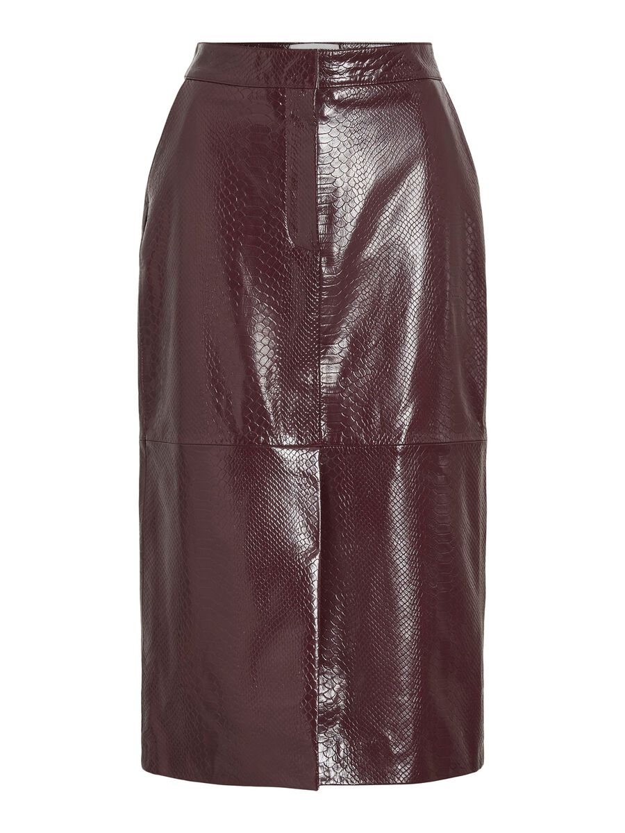 VILA MIDI LEATHER PENCIL SKIRT, Decadent Chocolate, highres - 14107777_DecadentChocolate_001.jpg