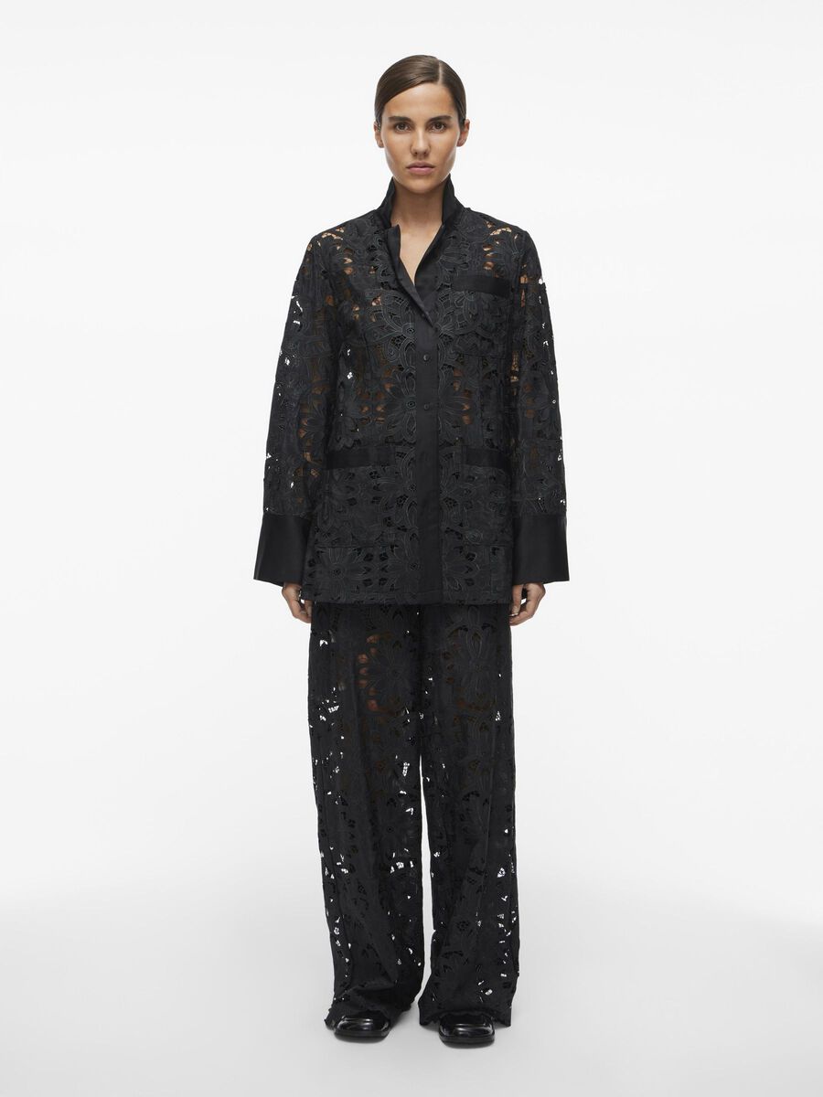 VILA LACE LONG SLEEVED SHIRT, Meteorite, highres - 14103504_Meteorite_005.jpg