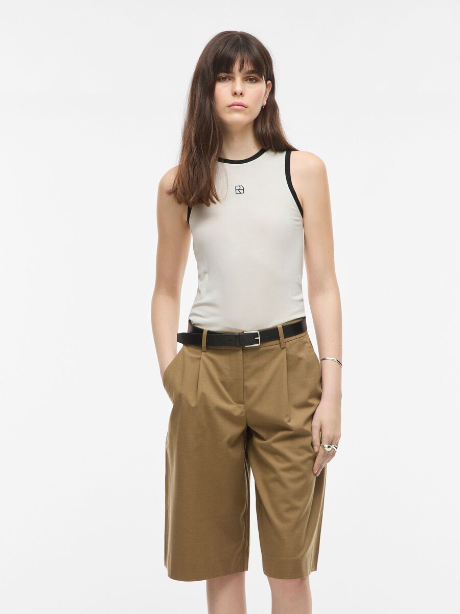 Carousel image - SLEEVELESS TANK TOP, Birch | 1