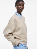 VILA ROUND NECK LONG SLEEVED SWEATSHIRT, Super Light Natural Melan, highres - 14105882_SuperLightNaturalMelan_006.jpg