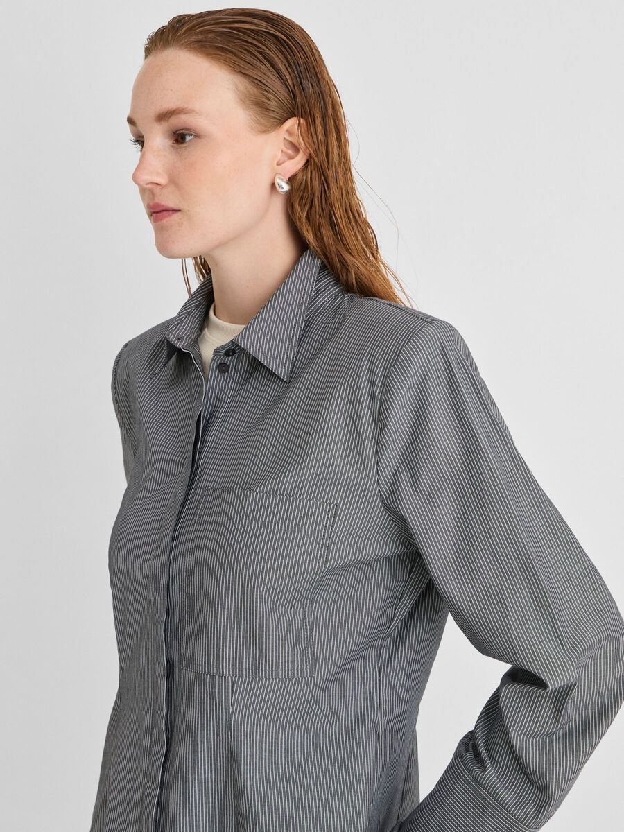 Carousel image 3 LONG SLEEVED SHIRT, Dark Grey Melange