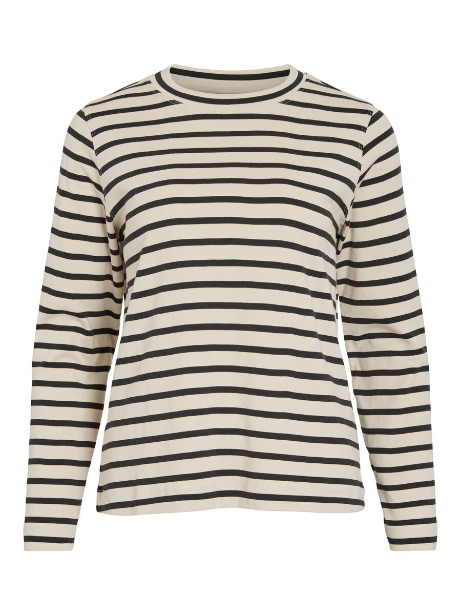 Product tile image - ROUND NECK LONG SLEEVED TOP, Birch | 14113173_Birch_1248385