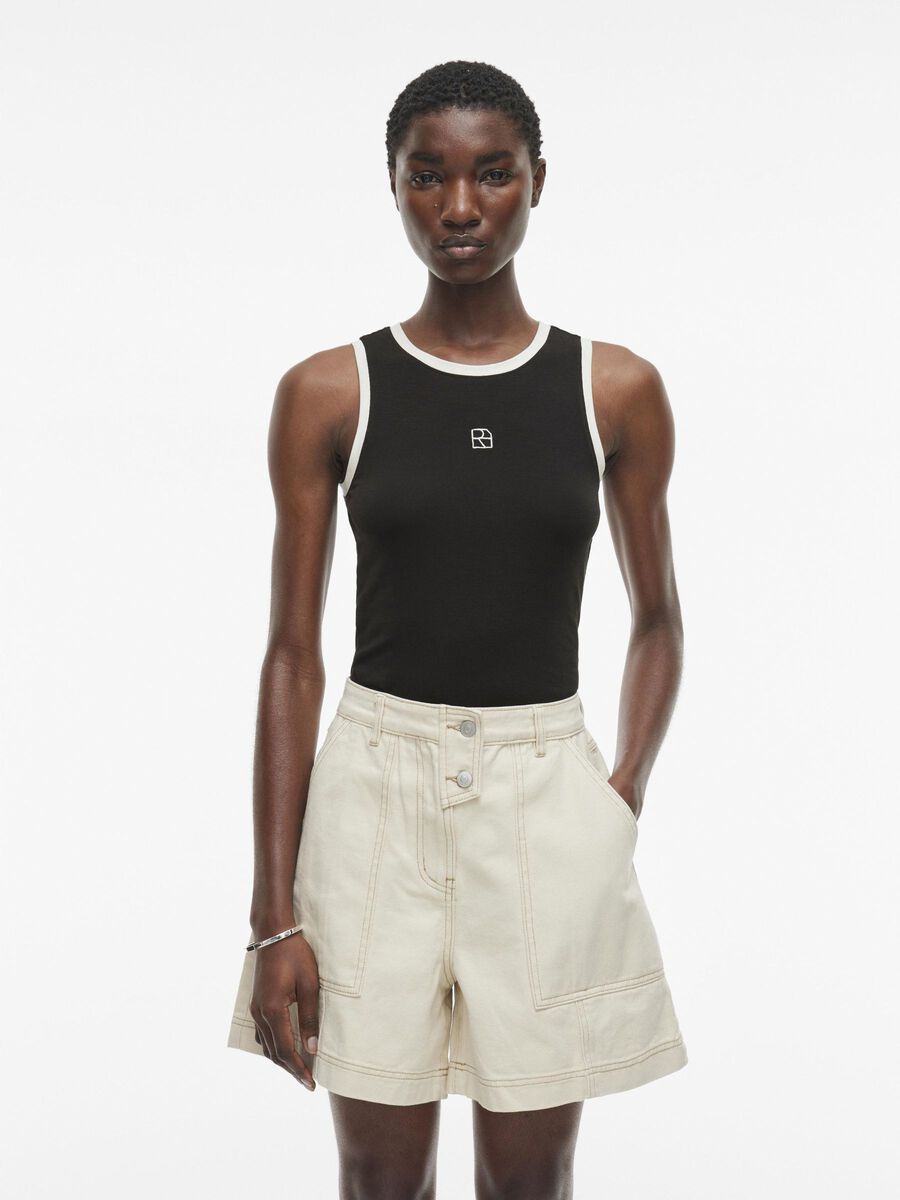 VILA SLEEVELESS TANK TOP, Meteorite, highres - 14106765_Meteorite_1184016_003.jpg