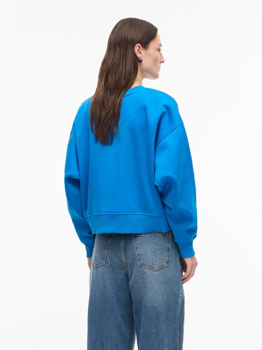 Carousel image - ROUND NECK SWEATSHIRT, Directoire Blue | 2