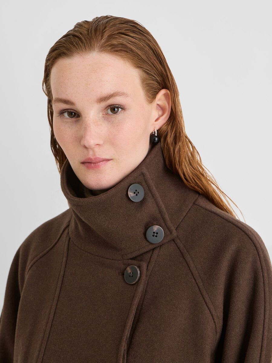 Carousel image 3 HIGH NECK JACKET, Dark Earth