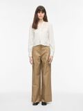 Product image thumbnail - V-NECK LONG SLEEVED SHIRT, Cloud Dancer | 4