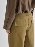 Product image thumbnail 5 MID-WAIST WIDE-LEG TROUSERS, Gothic Olive
