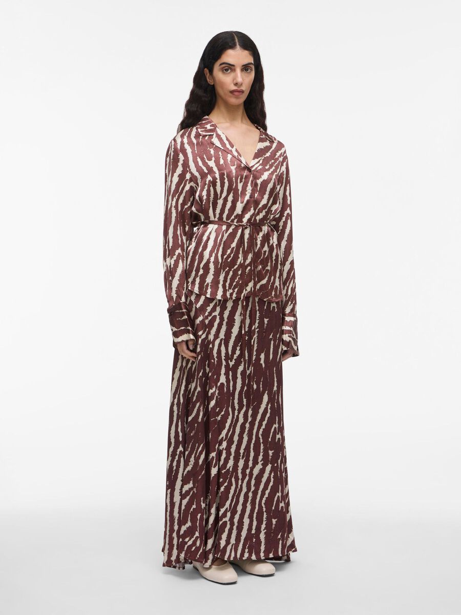 VILA HIGH WAIST MIDI SKIRT, Decadent Chocolate, highres - 14107816_DecadentChocolate_1209367_005.jpg