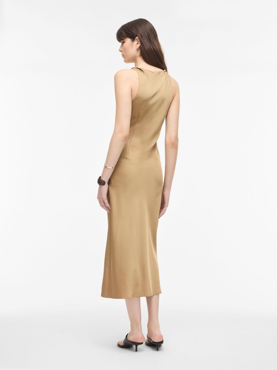 Carousel image - SLEEVELESS MIDI DRESS, Petrified Oak | 2