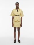 VILA SHORT SLEEVED DENIM SHIRT, Pineapple Slice, highres - 14105783_PineappleSlice_005.jpg