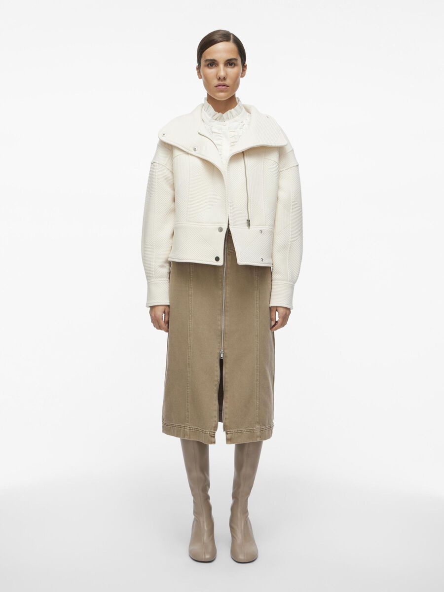 VILA HIGH NECK JACKET, Birch, highres - 14102843_Birch_005.jpg