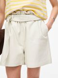Product image thumbnail - HIGH WAIST LEATHER SHORTS, Birch | 3