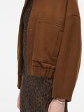 Product image thumbnail - BUTTONED BOMBER JACKET, Coffee Lique&uacute;r | 3