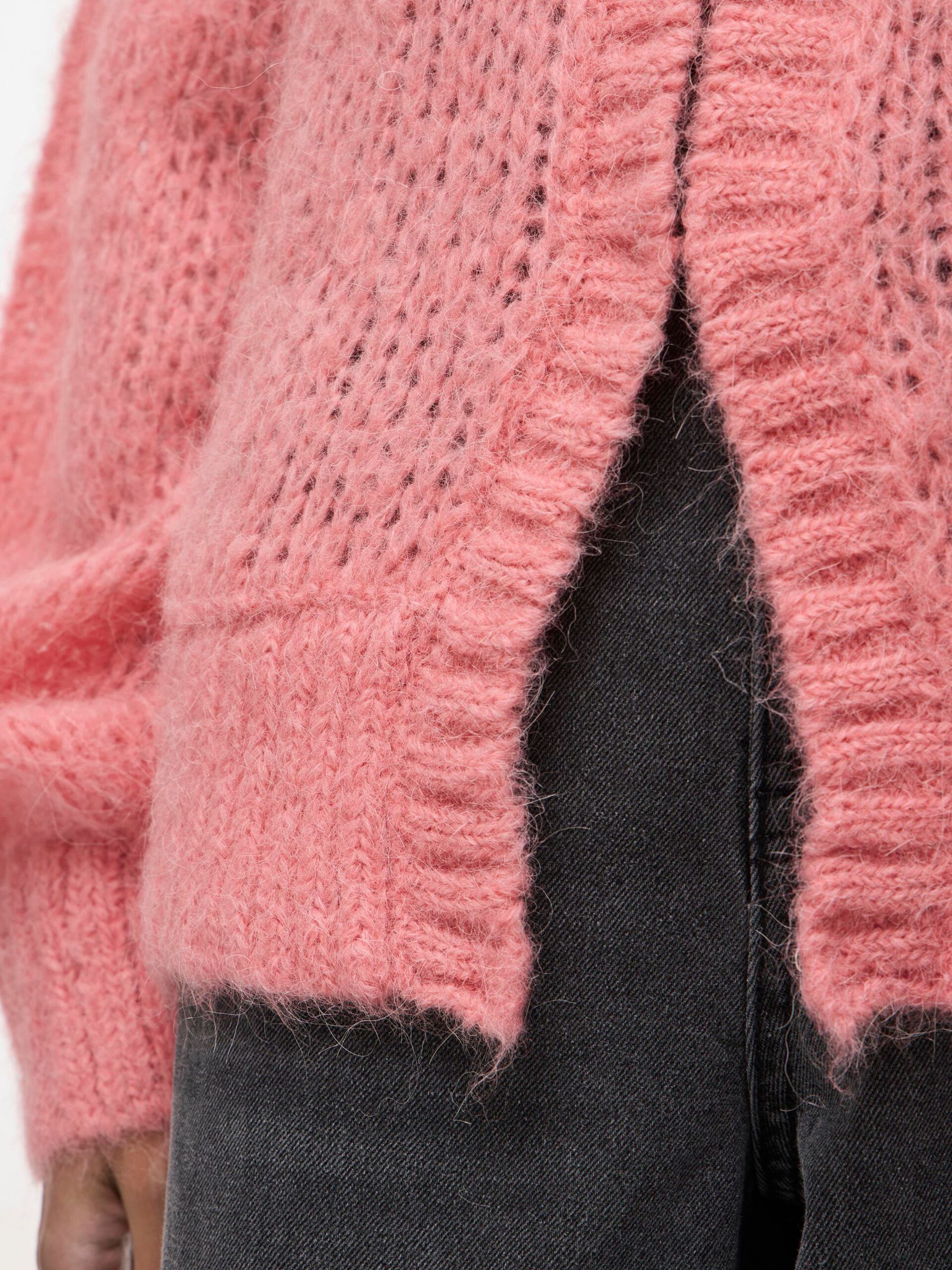 Carousel image - WOOL BLEND KNITTED CARDIGAN, Peach Blossom | 5