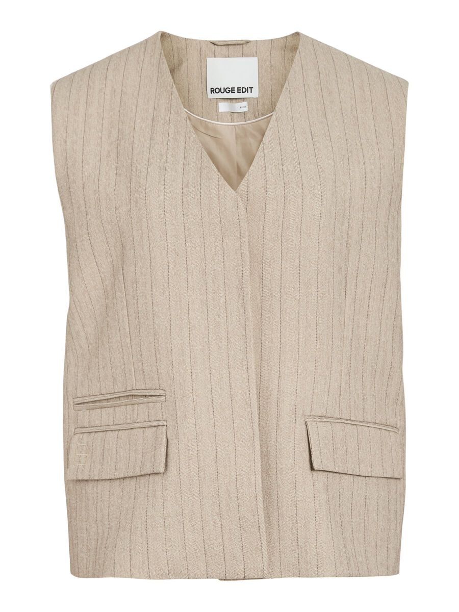 Product tile image - V-NECK WAISTCOAT, Feather Gray | 14112733_FeatherGray_1244107