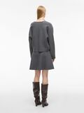 Product image thumbnail - KNITTED MINI SKIRT, Dark Grey Melange | 2