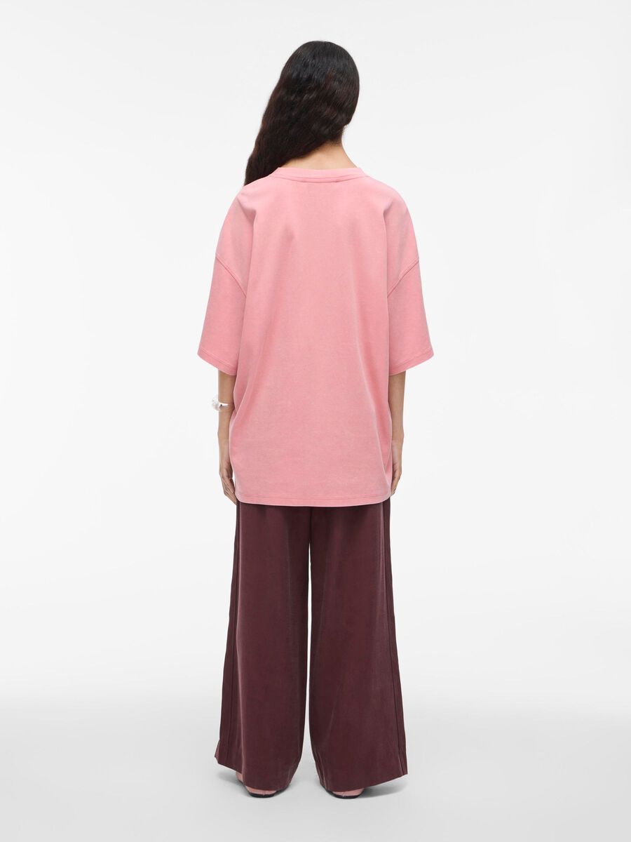 VILA COTTON T-SHIRT, Peach Blossom, highres - 14108017_PeachBlossom_004.jpg
