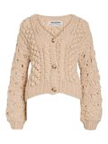 Product image thumbnail - V-NECK KNITTED CARDIGAN, Oatmeal | 5