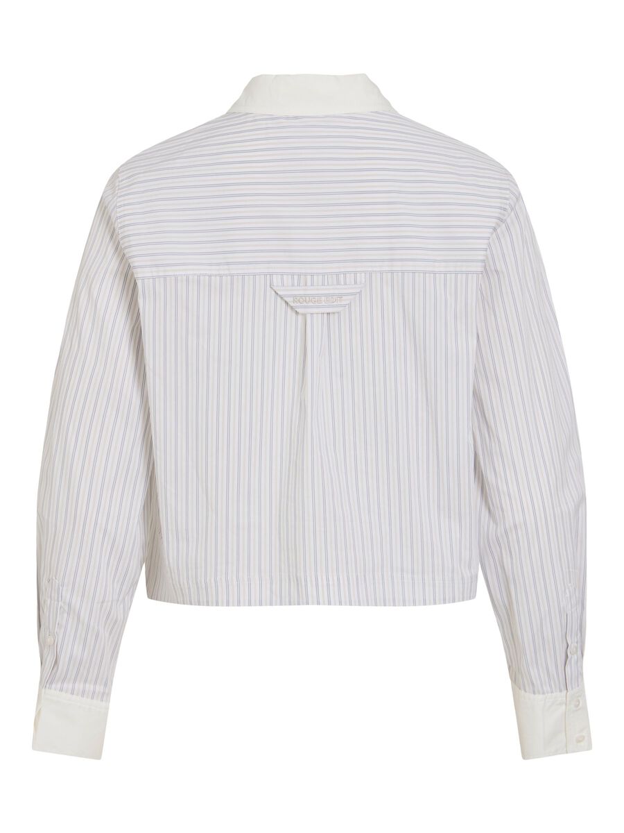 Carousel image 2 STRIPED LONG SLEEVED SHIRT, Cloud Dancer