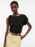 VILA ROUND NECK SHORT SLEEVED TOP, Meteorite, highres - 14105894_Meteorite_007.jpg