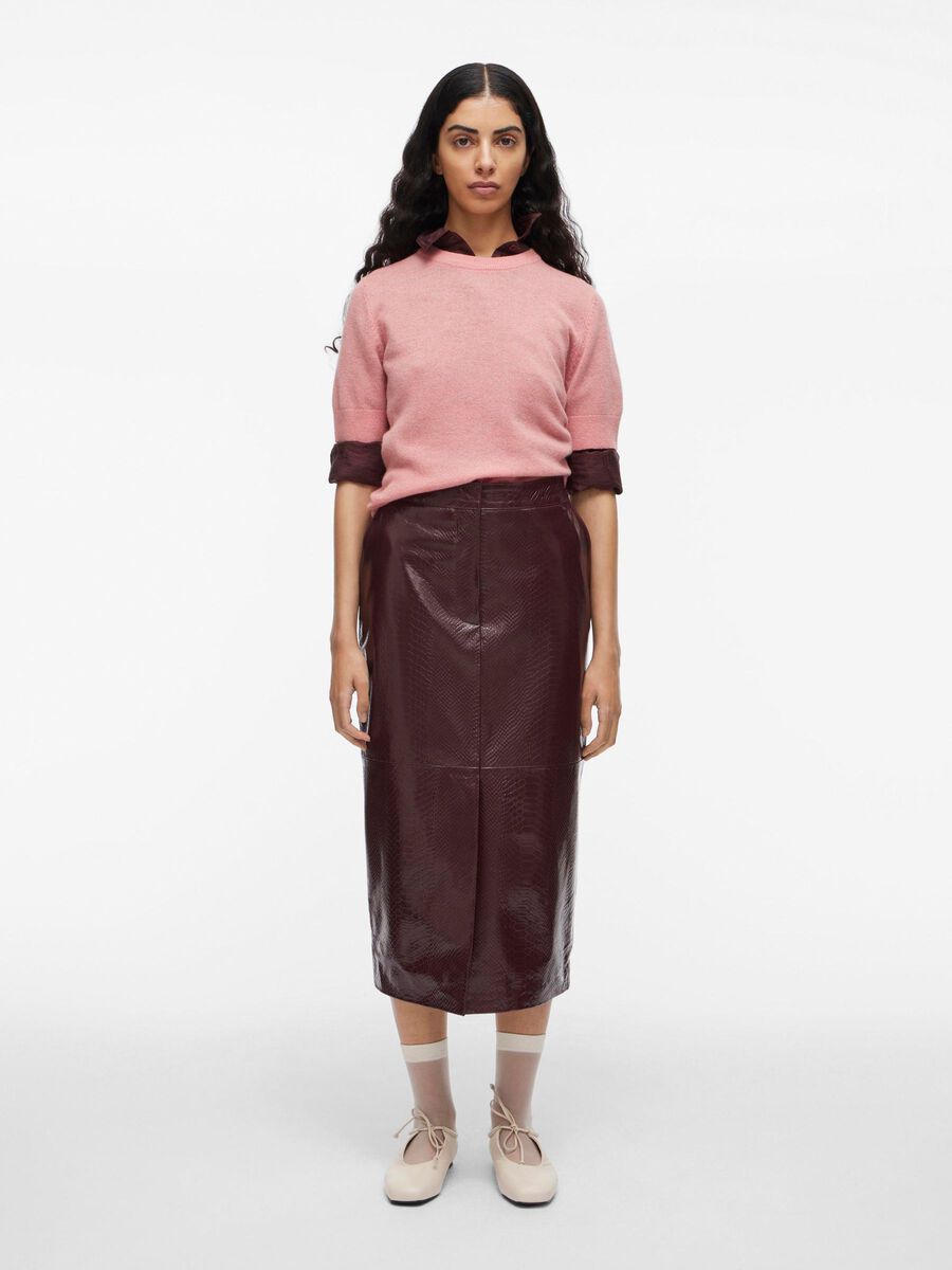 VILA MIDI LEATHER PENCIL SKIRT, Decadent Chocolate, highres - 14107777_DecadentChocolate_005.jpg