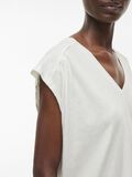 VILA V-NECK SHORT SLEEVED TOP, Cloud Dancer, highres - 14106269_CloudDancer_006.jpg