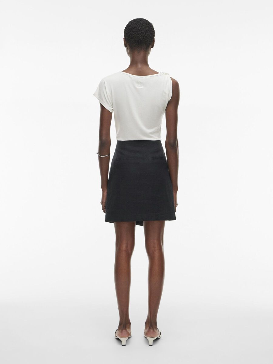 VILA HIGH WAIST MINI SKIRT, Meteorite, highres - 14106035_Meteorite_004.jpg