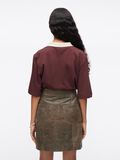 VILA COTTON POLO T-SHIRT, Decadent Chocolate, highres - 14108778_DecadentChocolate_1210061_004.jpg