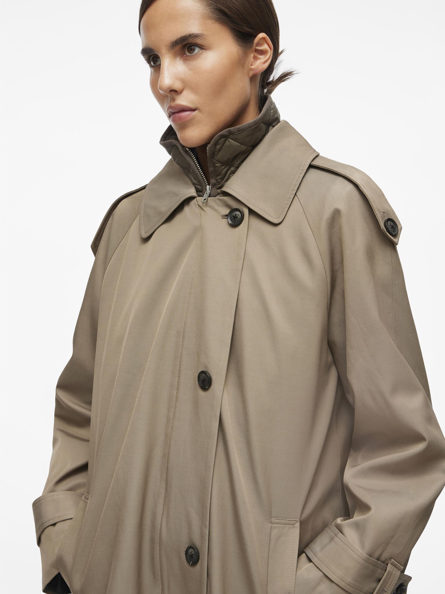 LONG TRENCHCOAT | Grey | ROUGE EDIT®