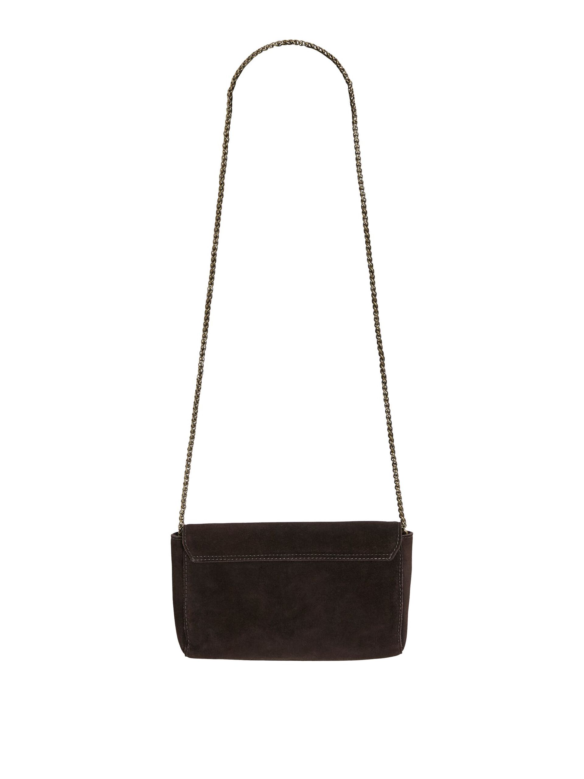 Carousel image - SUEDE CLUTCH, Chicory Coffee | 5