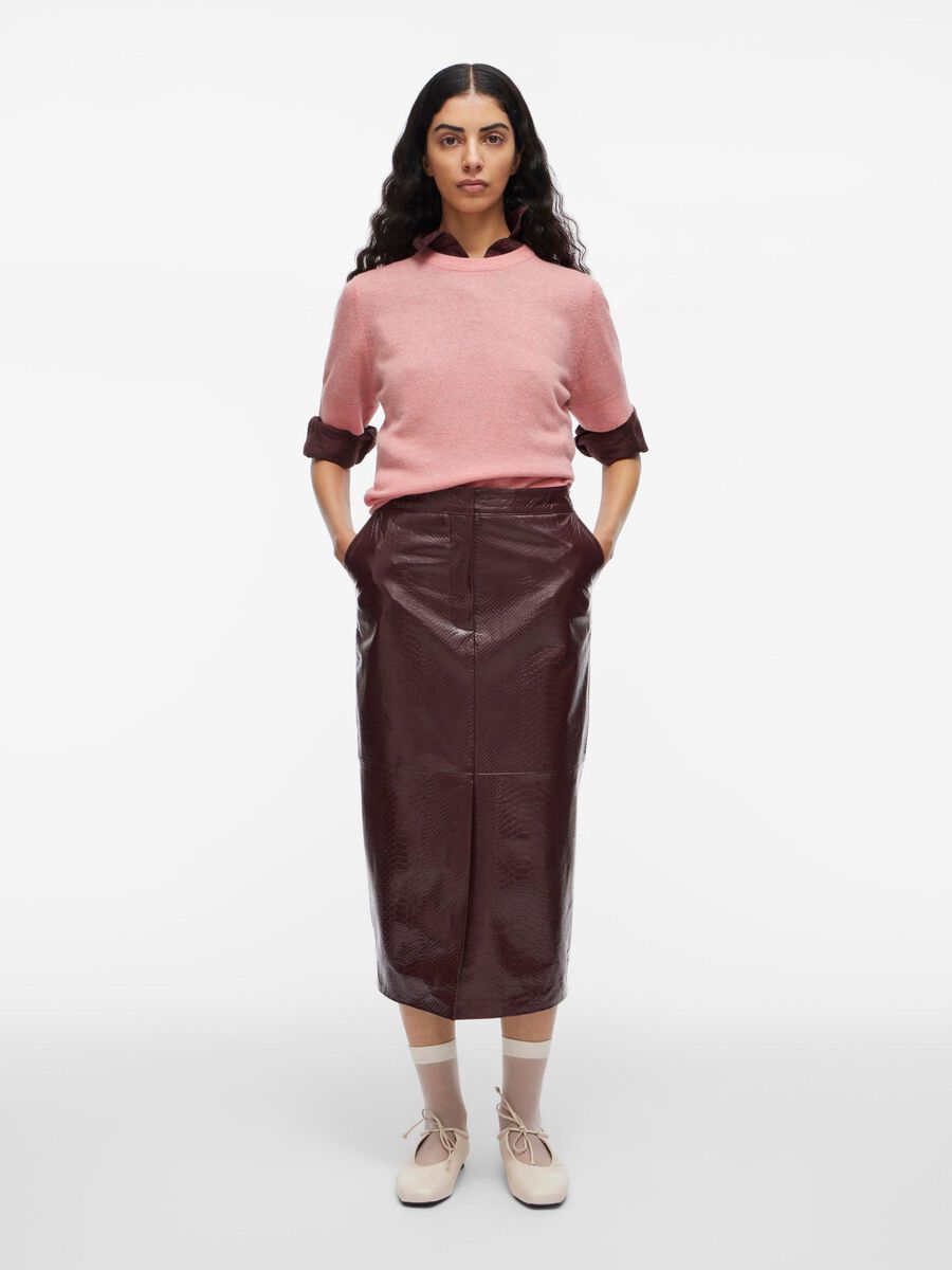 Product tile image - WOOL BLEND KNITTED TOP, Peach Blossom | 14108560_PeachBlossom