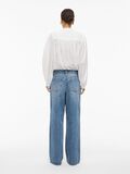 Product image thumbnail - HIGH WAIST WIDE LEG JEANS, Medium Blue Denim | 2