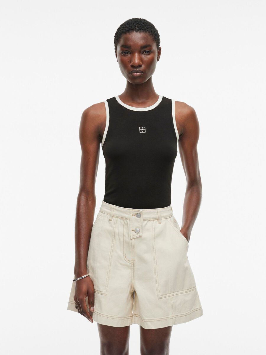 VILA SLEEVELESS TANK TOP, Meteorite, highres - 14106765_Meteorite_1184016_003.jpg