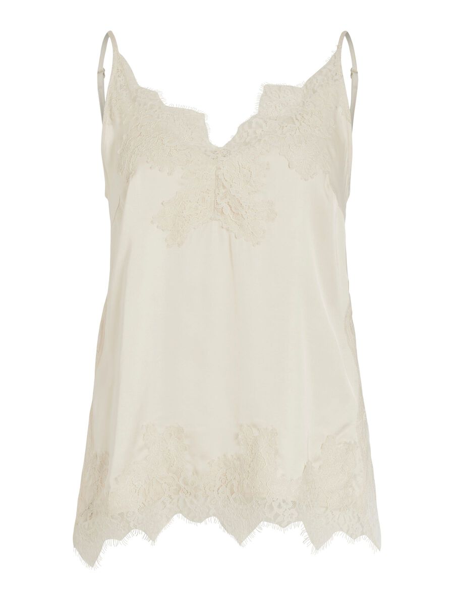 Product tile image - LACE TRIM STRAP TOP, Birch | 14116537_Birch