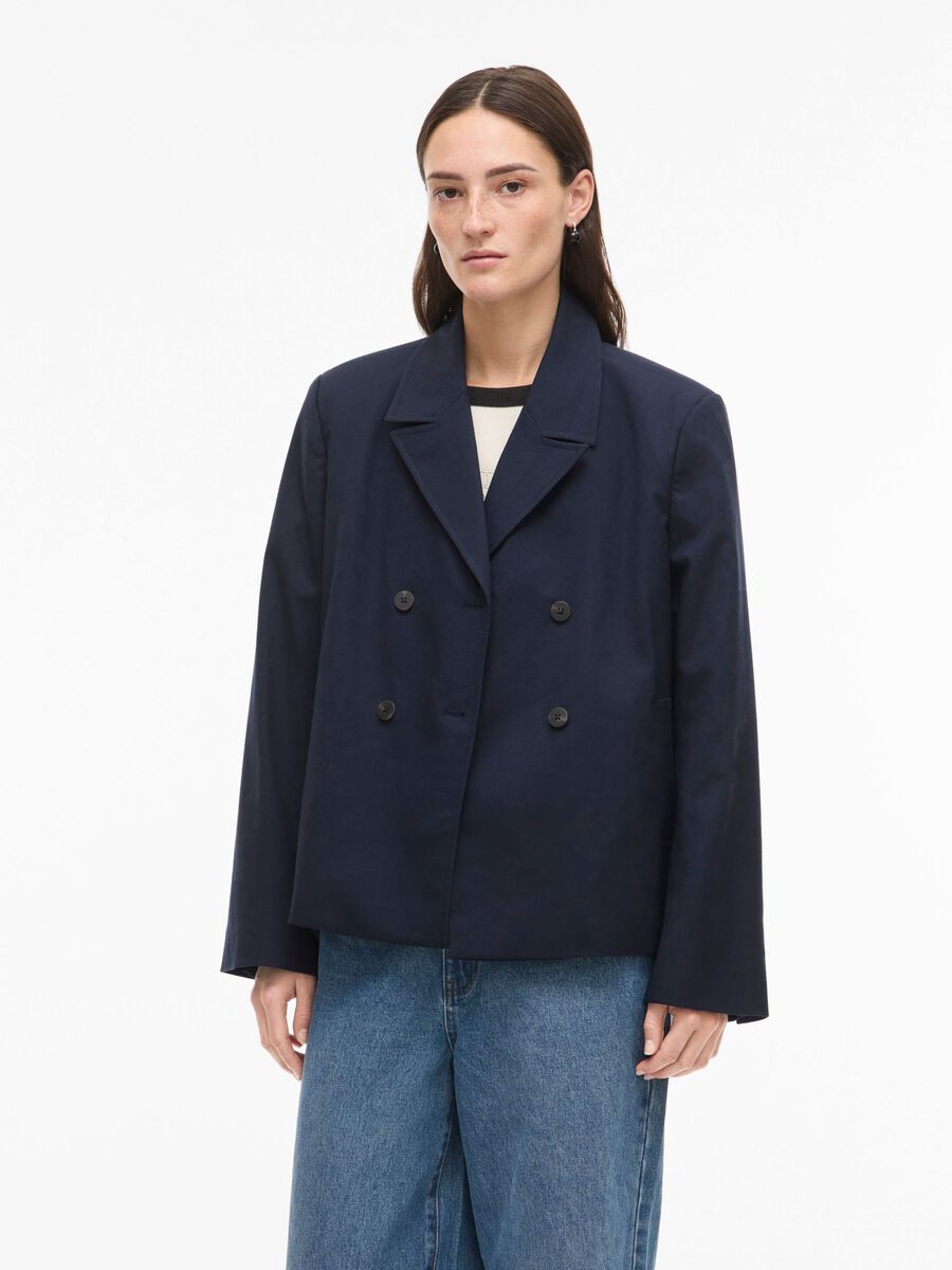 Product tile image - DOUBLE-BREASTED BLAZER, Sky Captain | 14112698_SkyCaptain