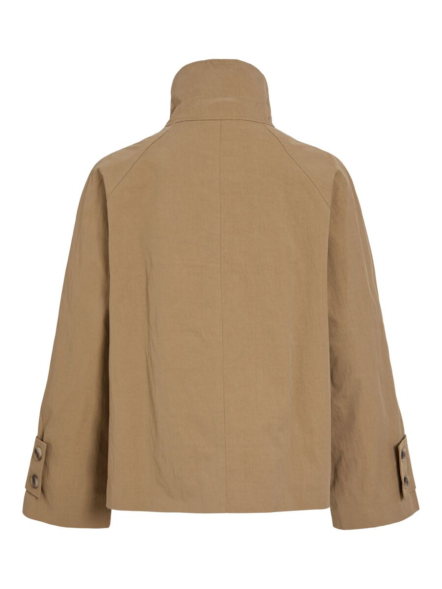 Carousel image 2 HIGH NECK JACKET, Sepia Tint
