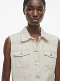 VILA SLEEVELESS DENIM SHIRT, Birch, highres - 14105743_Birch_006.jpg