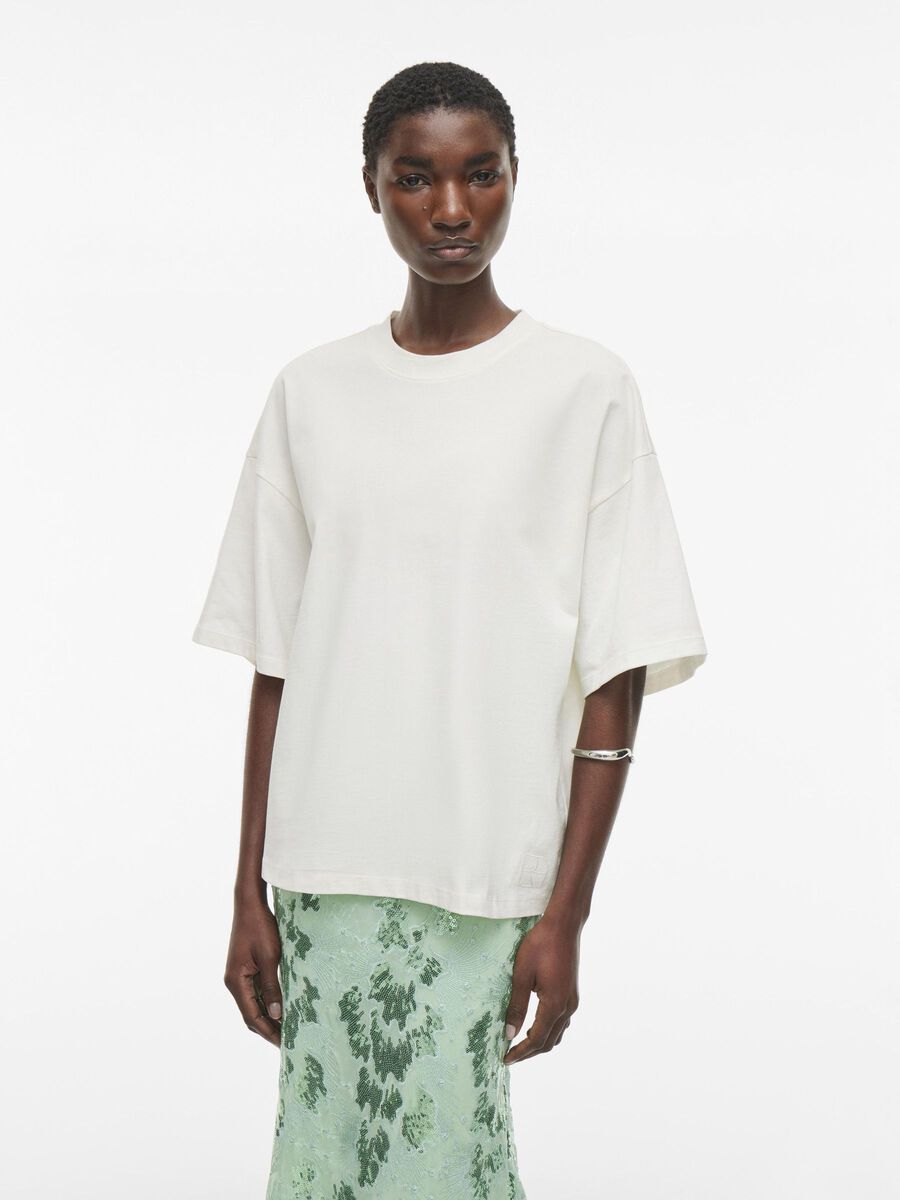 VILA OVERSIZED T-SHIRT, Cloud Dancer, highres - 14107585_CloudDancer_003.jpg