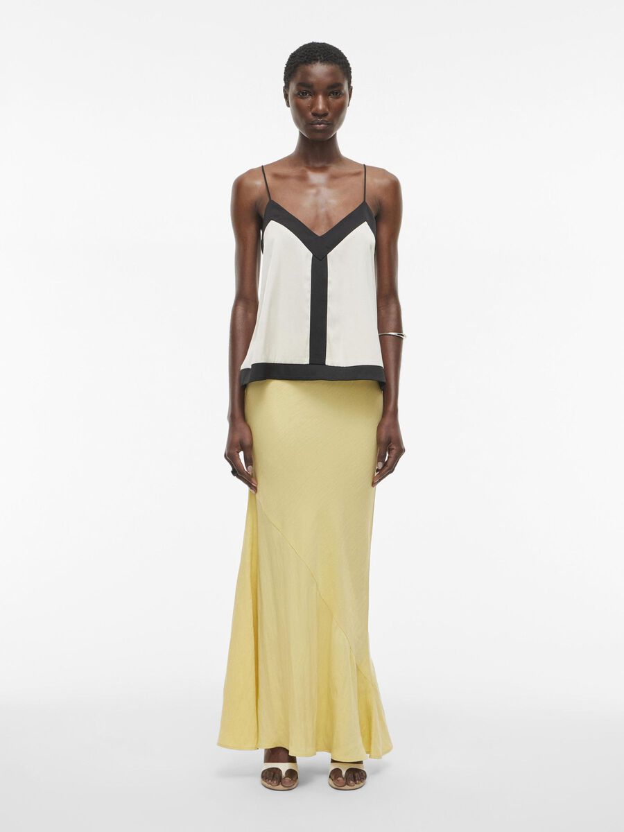 VILA V-NECK STRAP TOP, Birch, highres - 14106038_Birch_1176970_005.jpg