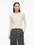 Product image thumbnail - ROUND NECK LONG SLEEVED TOP, Birch | 1