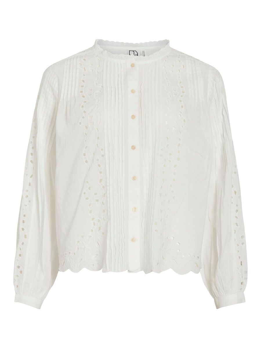 VILA COTTON LONG SLEEVED SHIRT, Cloud Dancer, highres - 14107753_CloudDancer_001.jpg