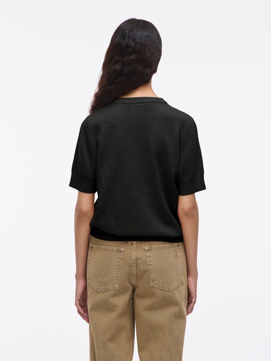Carousel image - WOOL BLEND KNITTED TOP, Meteorite | 2