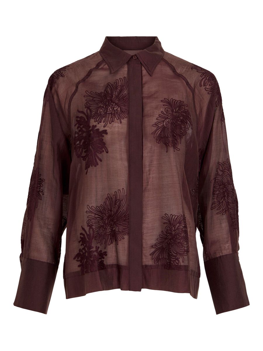 Carousel image - LONG SLEEVED SHIRT, Bitter Chocolate | 1