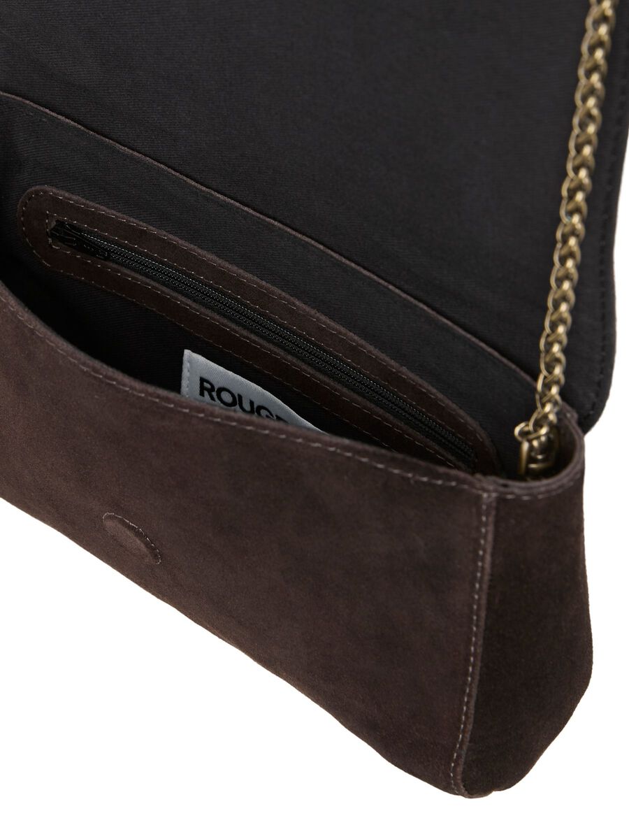 Carousel image - SUEDE CLUTCH, Chicory Coffee | 2