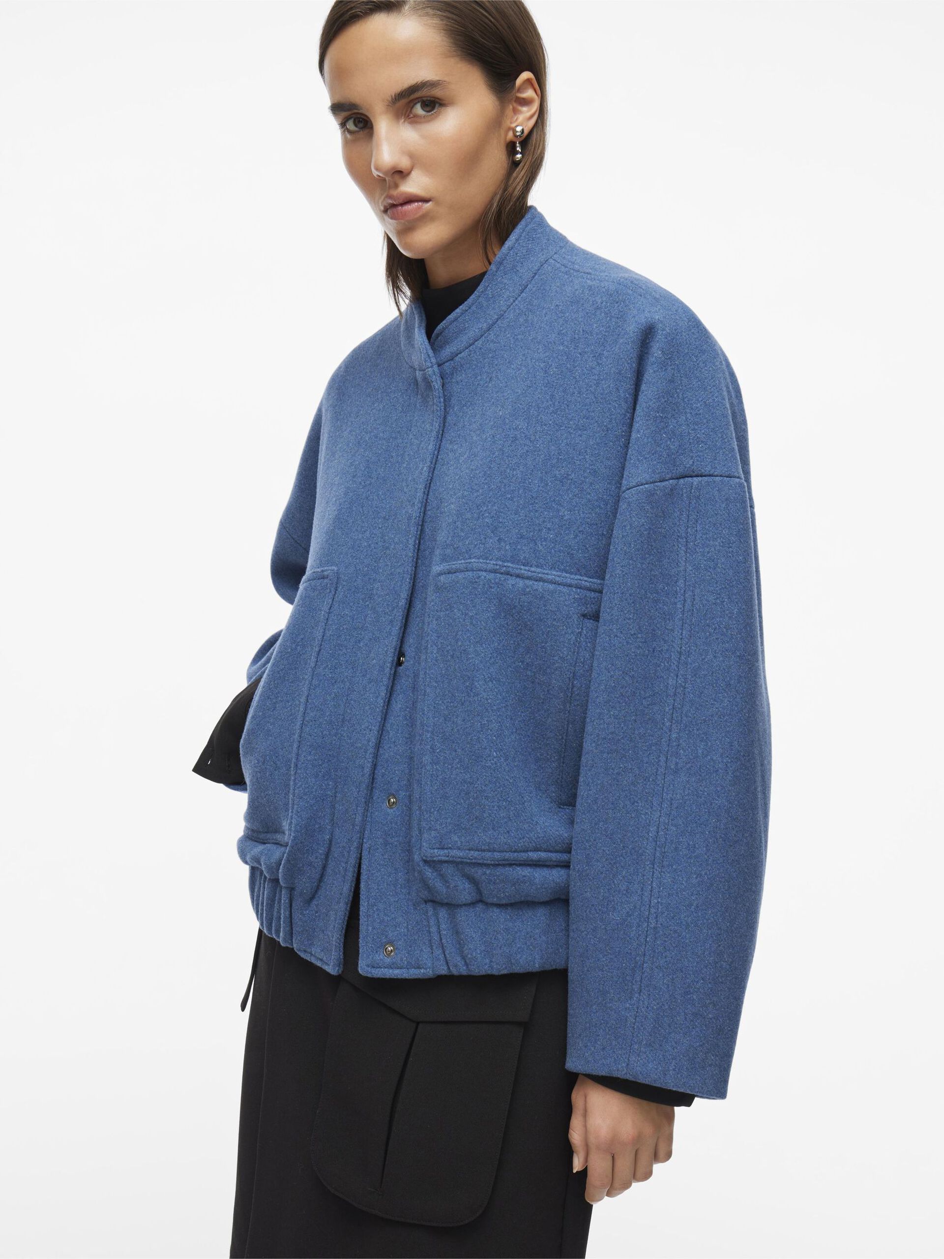 Carousel image - BUTTONED BOMBER JACKET, Bering Sea | 5