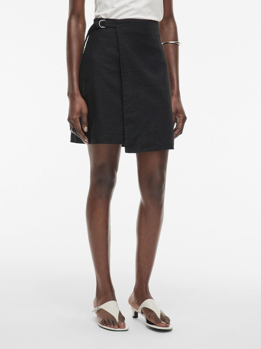 VILA HIGH WAIST MINI SKIRT, Meteorite, highres - 14106035_Meteorite_003.jpg