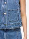 Product image thumbnail - DENIM WAISTCOAT, Dark Medium Blue Denim | 3
