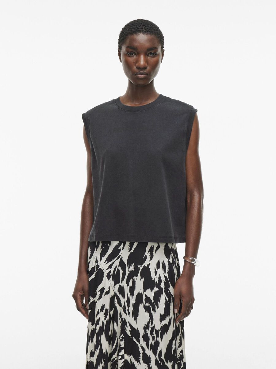VILA ROUND NECK SLEEVELESS TOP, Meteorite, highres - 14107338_Meteorite_003.jpg
