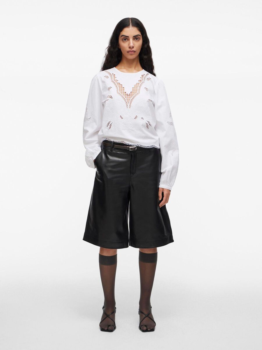 Product tile image - LACE-DETAILED LONG SLEEVED TOP, Cloud Dancer | 14108426_CloudDancer