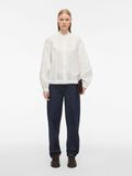 Product image thumbnail - MANDARIN COLLAR LONG SLEEVED SHIRT, Cloud Dancer | 4